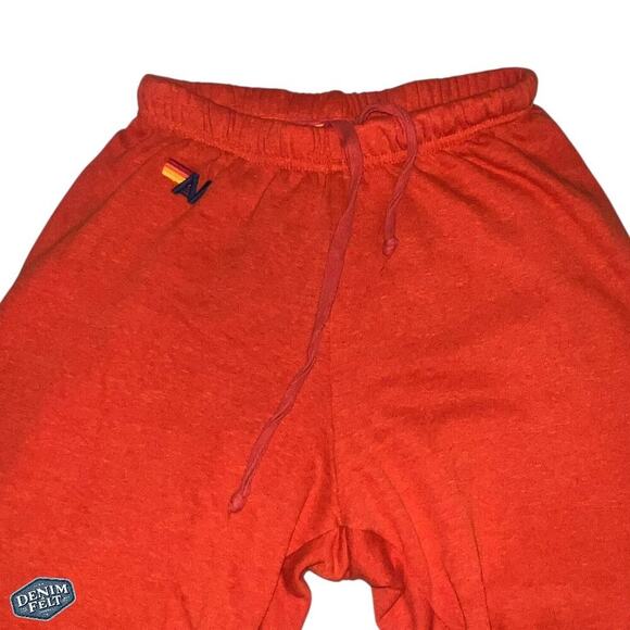 Aviator Nation Women’s BOLT Lounge SWEATPANTS - ORANGE // BLUE - Picture 10 of 15